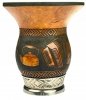 Matero Porongo Cuia Zdobiona INOX Chimarrao Pampa Laser - Do Yerba Mate